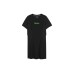 Skechers Colorful Short-Sleeved Dresses Women's Carbon Black/0018, L