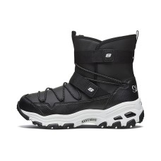 Skechers D'LITES Series Slip Resistant Cushioning Abrasion Resistant Low Shaft Kids' Boots Black Teenagers Черный, 27.5