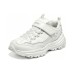 Skechers Girls Slip Resistant Cushioning Abrasion Resistant Kids Lifestyle Shoes White Silver Teenagers Белый, 28.5