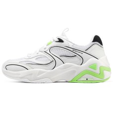 Skechers D'LITES HYPER BURST Chunky Sneakers Women's Low-Top White/Lemon 38