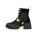 Skechers Top Notch Martin Boots Women's High-Top Black/Gold 35