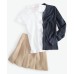 Big Girls Uniform Pointelle-Stitching Cardigan 414 Su Nav, XL (16)