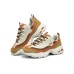 Skechers D'LITES 1.0 Cushioning, Wear Resistant Low Top Chunky Sneakers Men's White Brown 41