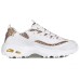 Skechers D'Lites Low Top Daddy Shoes White/Gold Women's 36