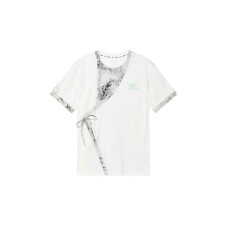 Skechers T-Shirt Unisex White Gray White gray, XS