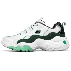 Skechers D'LITES 3.0 Casual Shoes Men Low-Top White/Turquoise 42.5