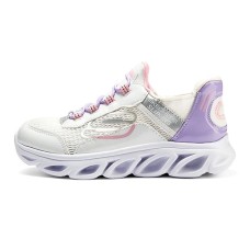 Skechers Hands Free Slip Ins Slip Resistant Cushioning Abrasion Resistant Kids Lifestyle Shoes White Purple Teenagers Белый Фиолетовый, 35