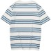 Skechers T Shirt Unisex White Base Blue Mixed Stripes White Base Blue Mixed Stripes/045T, XS