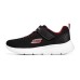 Skechers Abrasion Resistant Breathable Low Top Kids' Running Shoes Black Red Teenagers Красно-черный, 28.5