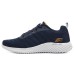Skechers Bounder Cushioned Anti Slip Wear Resistant Breathable Lightweight Low Top Casual Shoes Men's Blue Orange 41