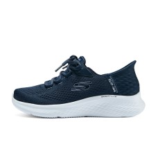 Skechers Slip Ins Slip-Ins Technology Cushioning Wear-Resistant Low-Top Casual Shoes Women's Blue navy/lavender, 38.5