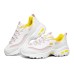 Skechers D'lites 1.0 Gs White/Yellow/Pink Women's 35