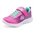 Skechers Girls Cushioning, Wear Resistant Low Top Kids' Running Shoes Peach Red Multicolor Teenagers Peach Pink/Multicolor, 35