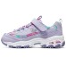 Skechers Girls Cushioning, Wear Resistant Kids Lifestyle Shoes Purple Teenagers Lavender/Multicolor, 27.5