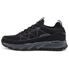 Skechers OUTDOOR MENS Non-slip Support Low-Top Outdoor Shoes Men's Black Gray Color Black/charcoal gray, 40