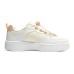 Skechers Sport Court 92 Anti-Kick Cushioning Low-Top Kids' Skateboarding Shoes White Yellow Teenagers 27.5