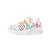 Skechers Kids Low Top Kids Lifestyle Shoes White Fluorescent Mint Children Aged 3 7 Years Old White Fluorescent Mint, 25