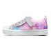 Skechers Twi lites 2.0 Anti Slip Wear Resistant Low Top Kids' Skateboarding Shoes Silver Multicolor Teenagers 35