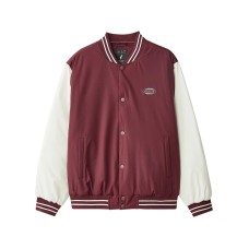 Sports Life Collection Baseball Jacket Unisex Pinkish Purple Pinkish-Brown/02C9, L