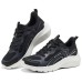 Skechers Cushioned Slip-Resistant Low-Top Casual Shoes Women's Black White Черно-белый, 39