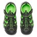 Skechers Durable Breathable Children's Sandals Black Green Teenagers 27.5