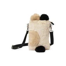 Skechers Fabric Shoulder Bag Crossbody Bag Small Size Women's Beige & Camel & Black Beige/Camel/Black, Small Size