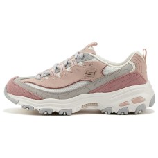 Skechers D'Lites 1.0 Low Running Shoes Pink/White Women's 38