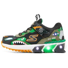 Skechers SKECHERS BOYS Cushioning Wear-Resistant Low-Top Kids' Running Shoes Black Green Teenagers Черно-зеленый, 30