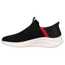 Skechers Ultra Flex 3.0 Cushioning Low-Top Casual Shoes Men's Black Red 41