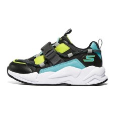 Skechers Ultrasurge Slip Resistant Cushioning Abrasion Resistant Kids Lifestyle Shoes Black Multicolor Teenagers 32