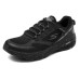 Skechers Cushioning Wear-Resistant Low-Top Running Shoes Men's All Black Черный, 40