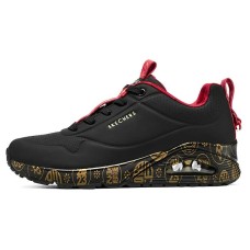 Skechers 2023 Year Of The Rabbit Uno Celebrat Airy Athletic Sneakers 'Black Red Gold' Women's 35