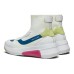 Skechers MARK NASON Wear-Resistant High-Top Casual Shoes Women's White Blue Green 39