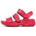 Skechers D'LITES Series Beach Sandals Women's Red 35