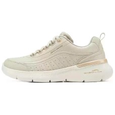 Skechers Sport Anti-Slip Wear-Resistant Low-Top Casual Shoes Women's Beige Gold NATURAL/GOLD, 37