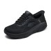 Skechers Anti-Slip Wear-Resistant Breathable Moisture-Wicking Low-Top Running Shoes Men's Black Черный, 39.5
