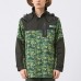 Skechers Stroll Jackets Men Green With Camouflage All Over Print Flower 01E7 Green Base Camouflage All-over Print-01E7, XL
