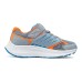 Skechers Wear-Resistant Breathable Slip-Resistant Casual Shoes Gray Orange Kids' Gray Orange, 32