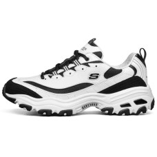 Skechers D Lites Running Shoes White/Black 43