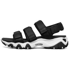Skechers D Lites 2.0 3 Straps Sandals 'Black White' Women's 39