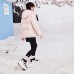 Skechers Down Jacket Gray Pink Kids' Gray Pink/01NX, 120