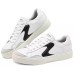 Skechers Court Classics Cushioning Lightweight Support Low Top Skateboard Shoes Women's White Black Черно-белый, 37.5