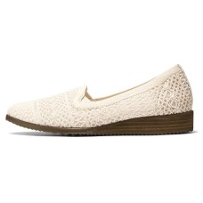 Skechers Modern Comfort Cushioning Breathable Low-Top Casual Shoes Women's Beige Бежевый, 35