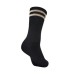 Skechers Mid-Calf Socks Unisex 2 Pack 2 Pack (Beautiful Black/Light Taupe/044D), M