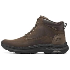 Skechers SKECHERS MENS USA Anti-Slip Wear-Resistant High-Top Casual Shoes Men's Dark Brown Коричневый, 43