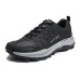 Skechers Cushioning Anti-Slip And Wear-Resistant Low-Top Casual Shoes Men's Black Gray Black Gray, 41