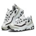 Skechers D'LITES 1.0 Non-slip Wear-resistant Shock Absorption Low-Top Chunky Sneakers Women's White Gray White gray, 35.5