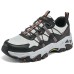 Skechers OUTDOOR Anti-Slip Wear-Resistant Low-Top Casual Shoes Men's Black Orange Черный, 43