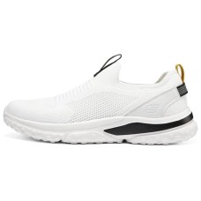 Skechers Cushioning Wear-Resistant Low-Top Casual Shoes Men's White White/WHT, 45