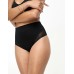 ASOS DESIGN Contouring medium control high waist brief with mesh in black Черный, US 0
